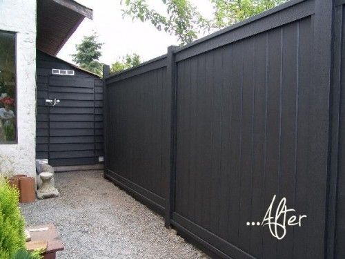 Black Fence Paint