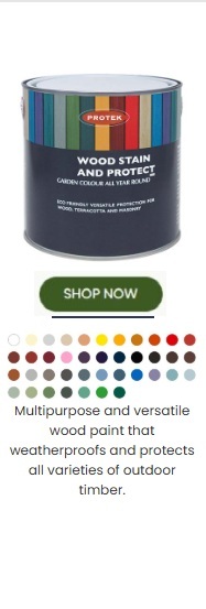 Protek Woodstain & Protect, wood stain colours