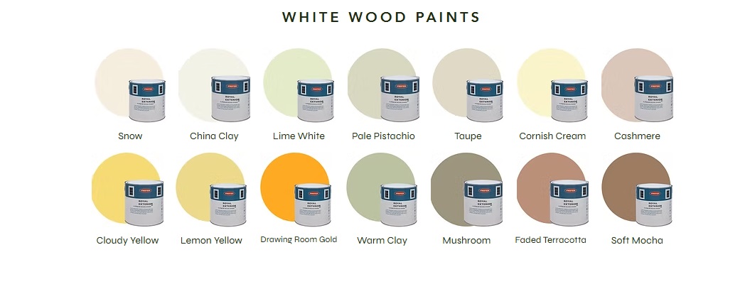 White Wood Paint, Protek Royal Exterior